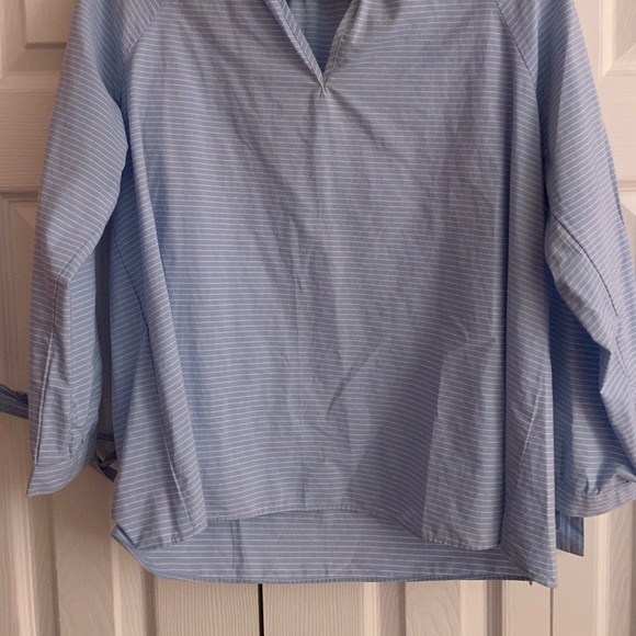 Blue and White Striped Shirt (Madewell) - Picture 2 of 4